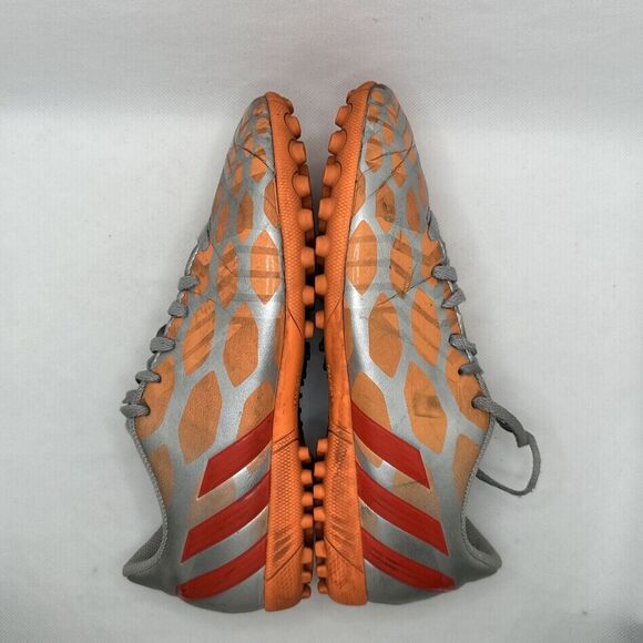 Adidas Predator Absolado Instinct Sneakers Womens Size 8 Silver Orange Lace-Up - Picture 7 of 11